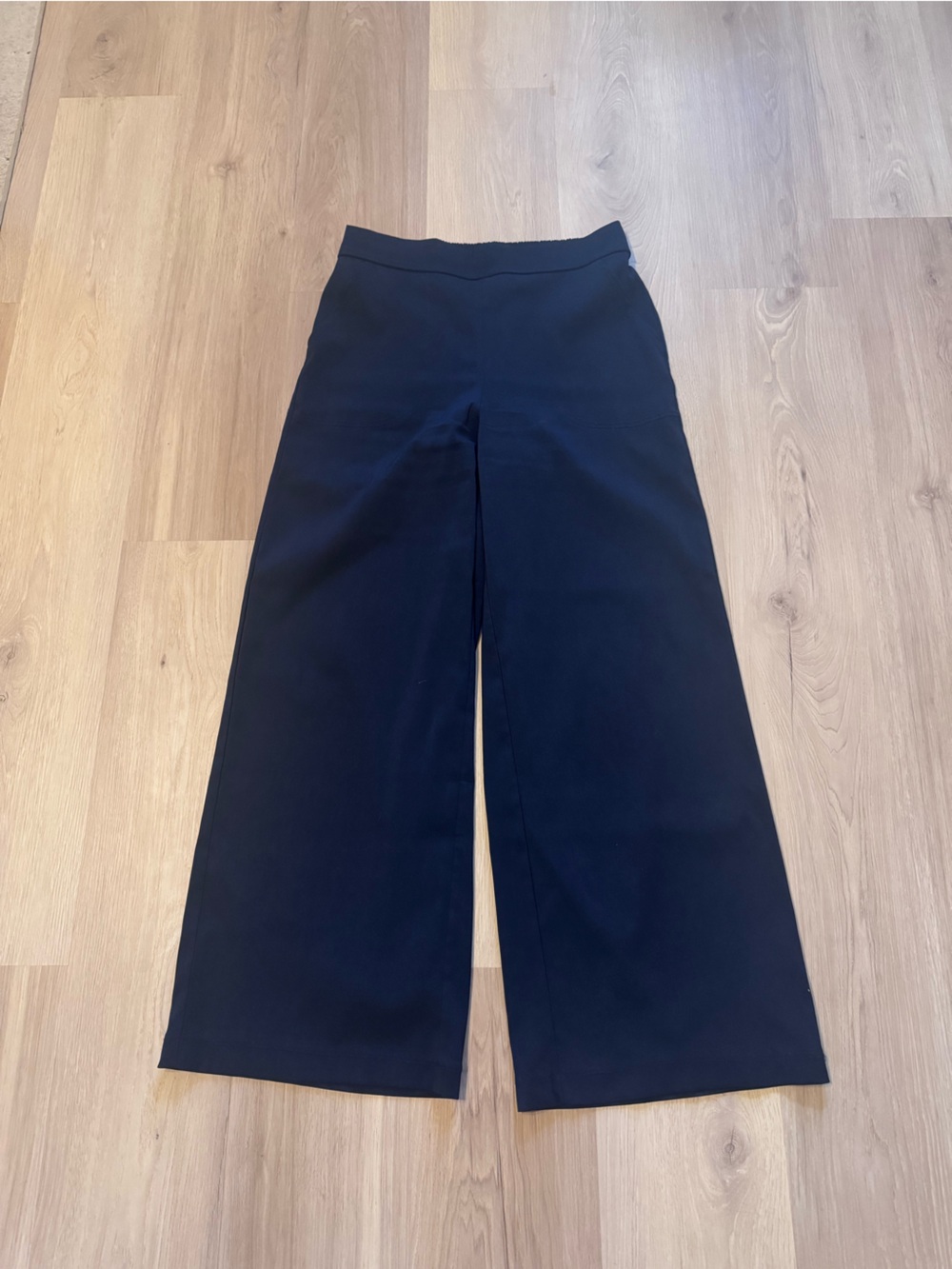 Max Studio Navy Wide-Leg Trousers